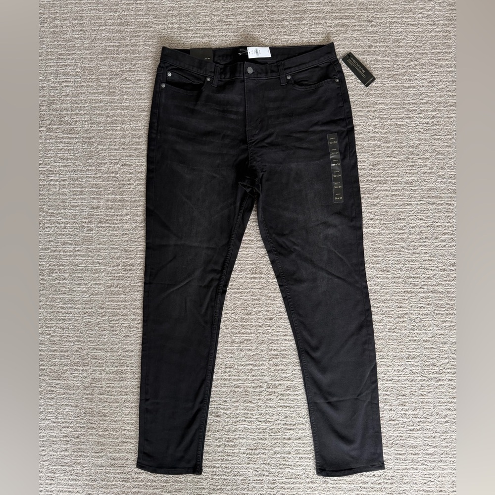 Banana Republic Men's Skinny Black Jeans 36x34 NWT